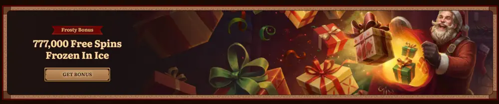 Divoký Robin Frosty Bonus sváteční akce nabízející 777 000 volných otočení